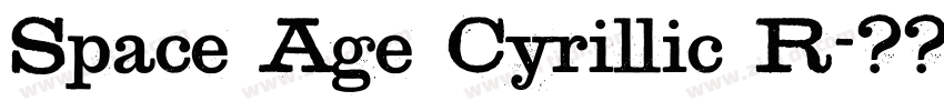 Space Age Cyrillic R字体转换